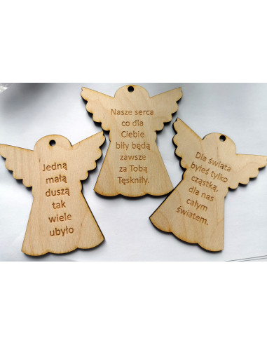 Zawieszka drewniana na znicz dla...