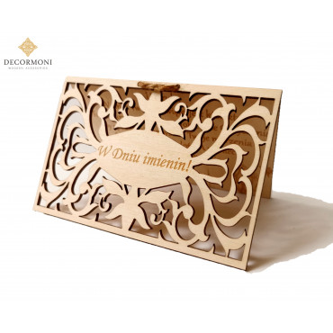 kartka na imieniny z drewna 2