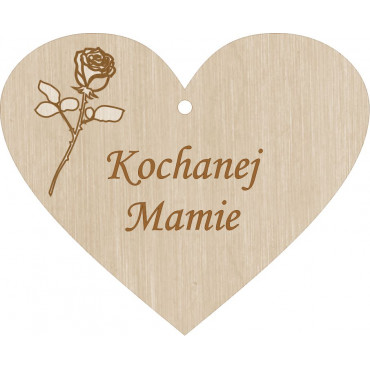 Drewniana dekoracja znicza, zawieszka na znicz 2