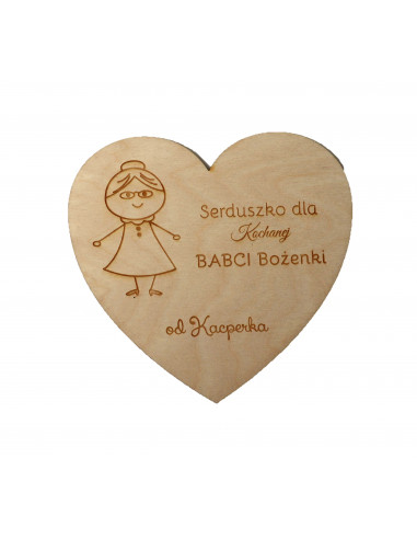 duży magnes dla babci personalizowany