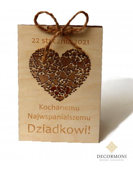 laurka drewniana dla dziadka