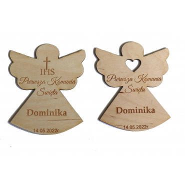 magnesy komunijne aniołki podziękowania dla gości 2