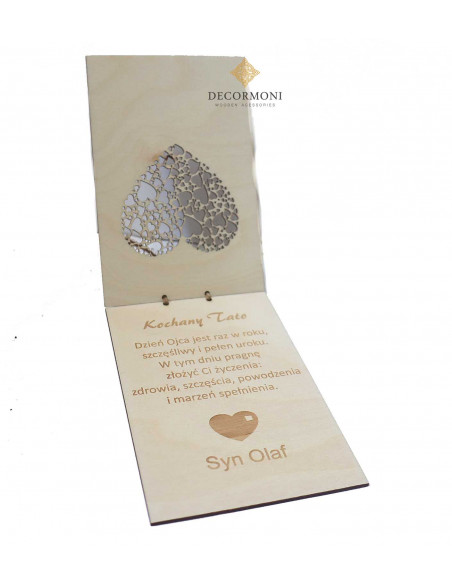 kartka z życzeniami dla taty z okazji dnia ojca upominek